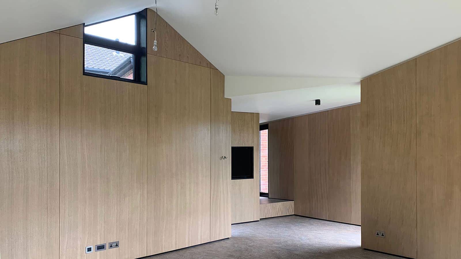 Near-Passivhaus Annex approaching completion, view 1