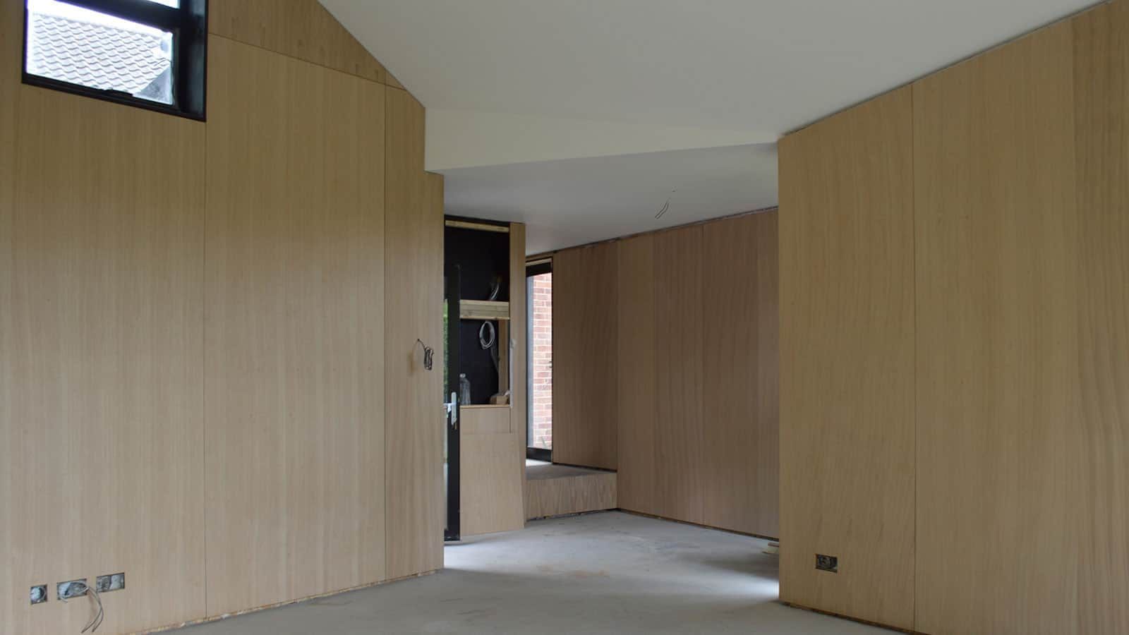 Finishes on the way at near-Passivhaus annex