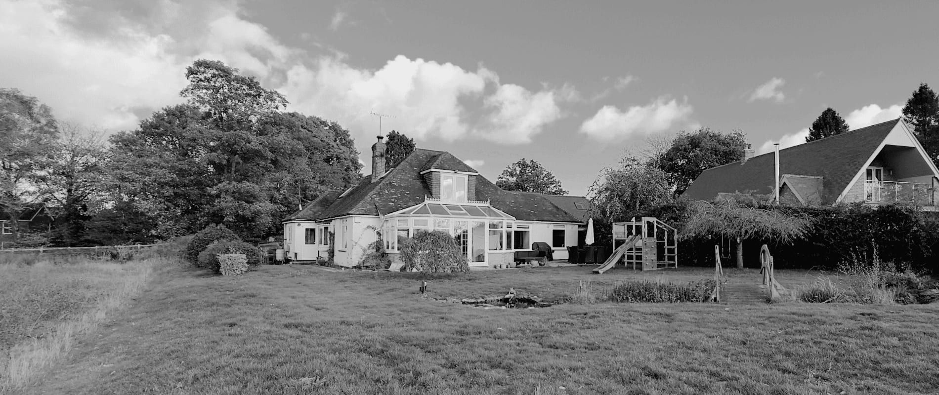 Planning granted for chalet bungalow extension and remodelling, Liphook, East Hampshire, view 1