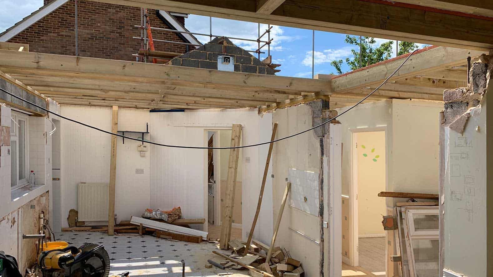 Work has begun to transform a bungalow in Haslemere, Surrey, view 1