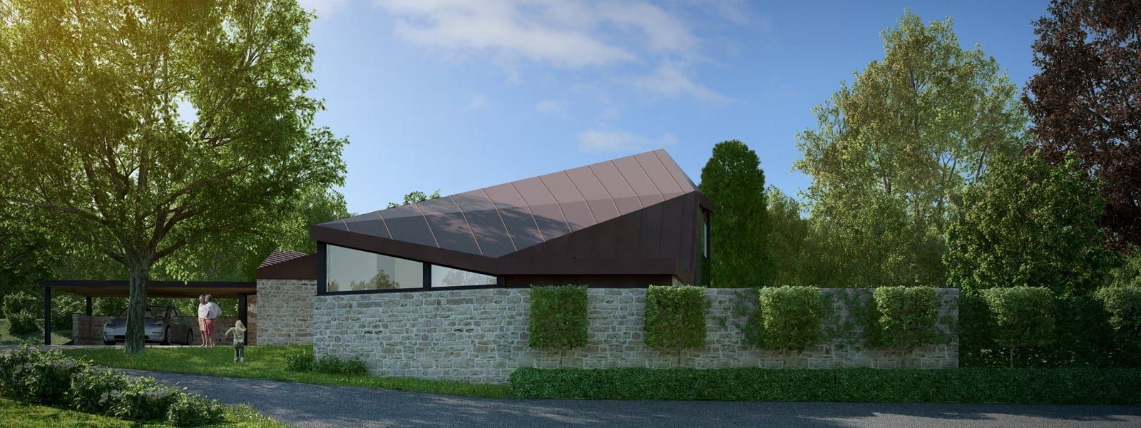 New-build, low-energy design, Waverley, Surrey, view 2