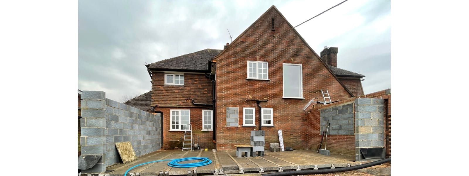 Extension & remodelling to 1930s family home, Dorking, Surrey, view 2