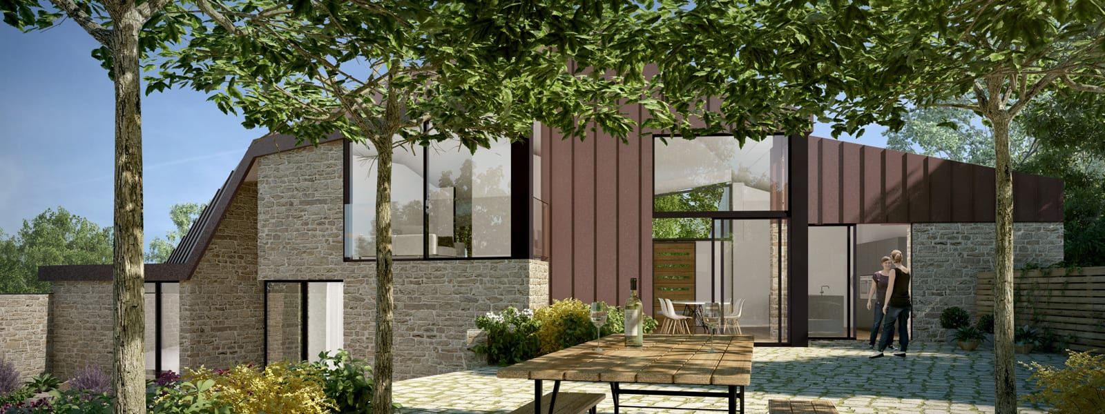 New-build, low-energy design, Waverley, Surrey, view 3