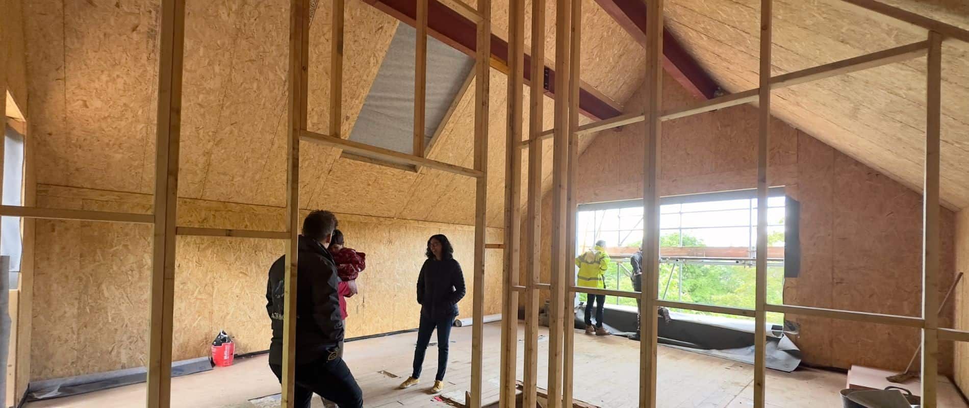 Chalet bungalow extension & remodelling nearing completion by Haslemere architects, view 5