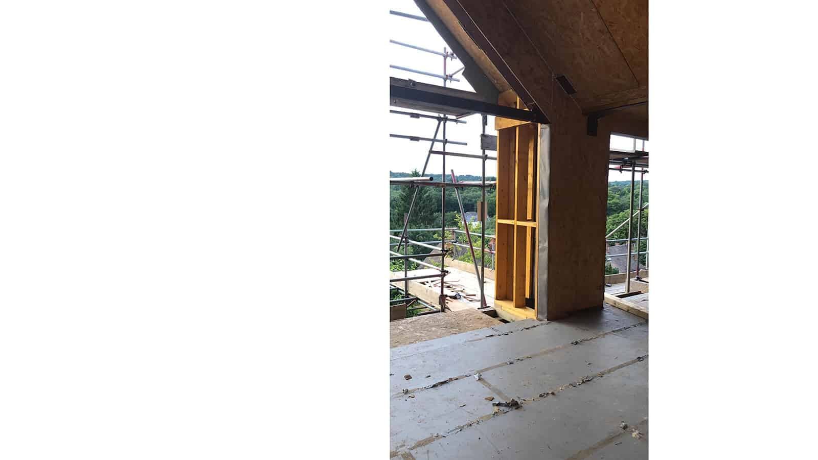 Work continues to transform a bungalow in Haslemere, Surrey, view 6