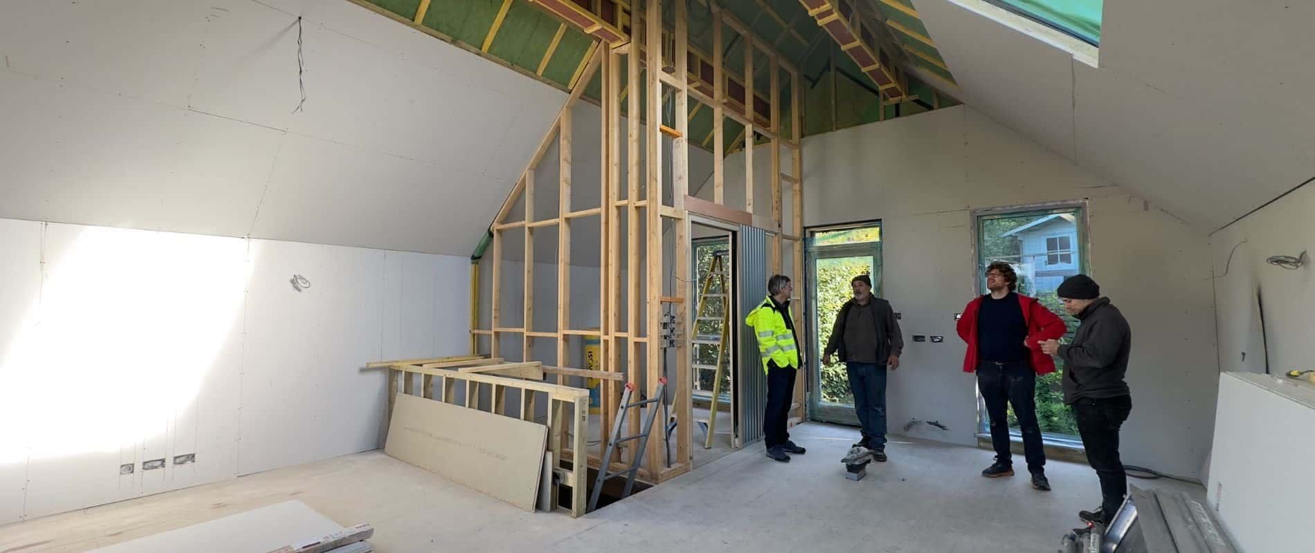 Chalet bungalow extension & remodelling nearing completion by Haslemere architects, view 10