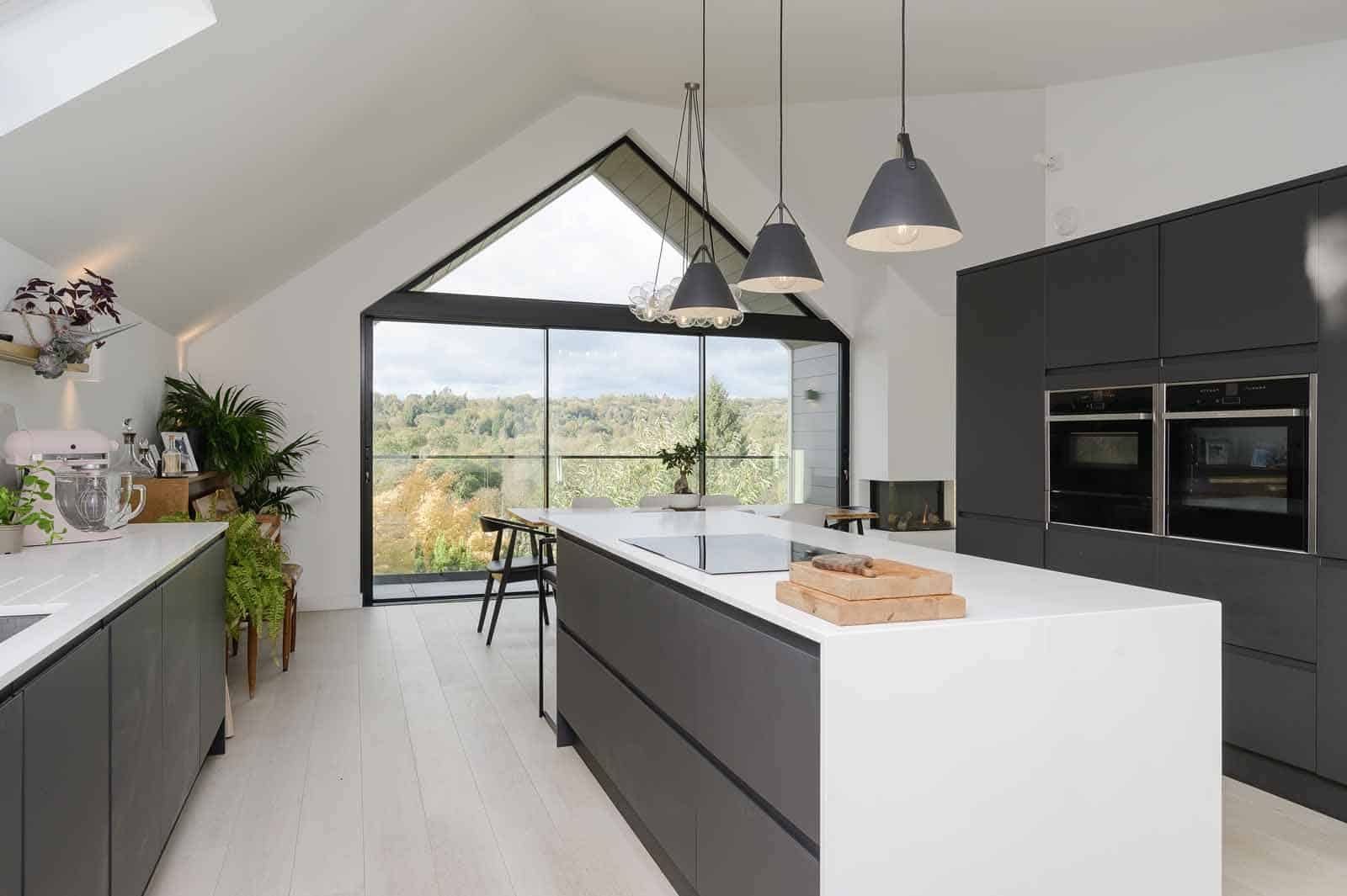 Upside Down House Extension, Haslemere, Surrey, view 6