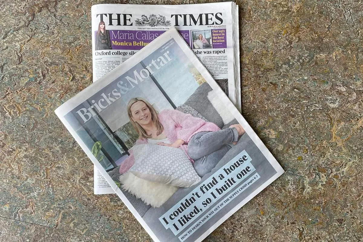 Our 1960s Bungalow project has been featured in The Times newspaper