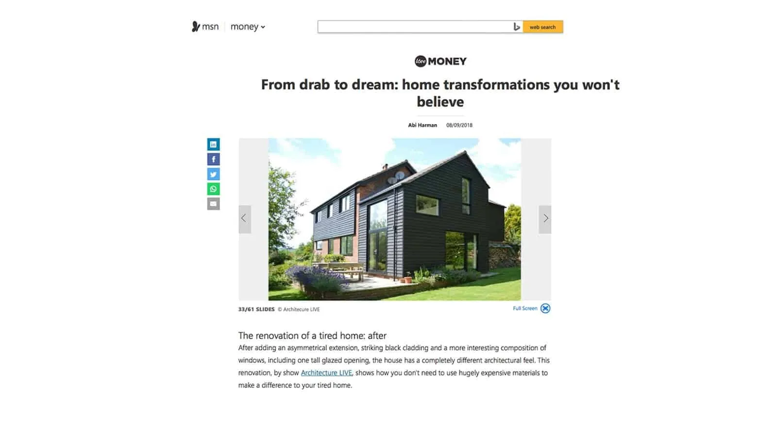ArchitectureLIVE Featured on msn.com