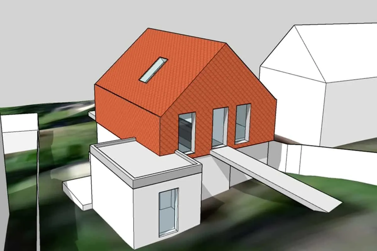 Planning granted to modernise & extend 1950s bungalow, Haslemere, Surrey