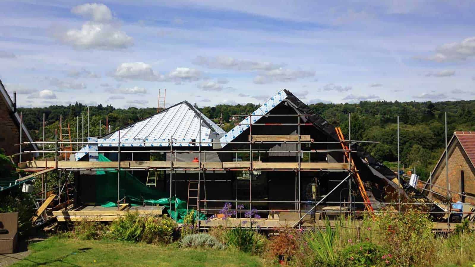 Upside-down house conversion in progress
